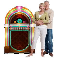 JUKEBOX Lifesize CARDBOARD CUTOUT Standup Standee Poster 50s Fifties Party Prop