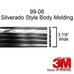 Black Chrome Side Body Trim Molding for 1999-2006 Chevy Half Roll – 10 ft