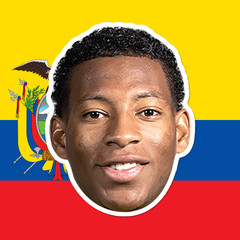 Ecuador Coast National Team Big Head Cutout – Joel Ordóñez, John Yeboah