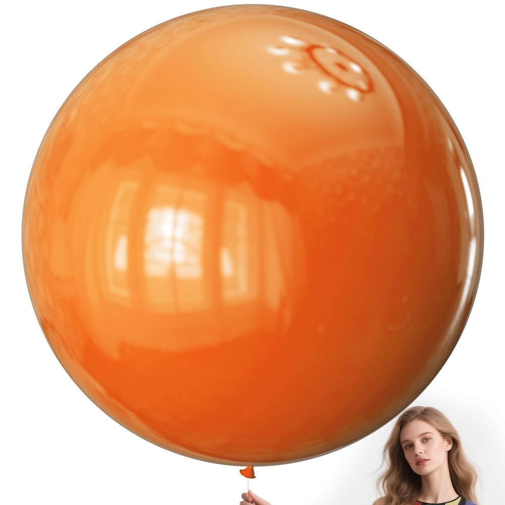 KAWKALSH Orange Balloons 9pcs, 36 Inch Large Orange Balloons for Balloon Garl…