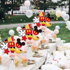 Red Mouse 1st Birthday Centerpieces Table Toppers for Kids Red Mouse Theme De…