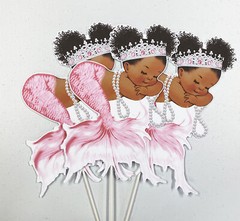 Pink Mermaid Cutouts Princess Baby Shower Birthday Party Decoration Centerpieces