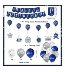 Retirement Party Decorations – Blue & Silver