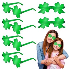 St Patricks Day Party Favor Supplies Bulk 24 PCS, Irish Green Shamrock Four L…