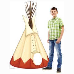 TIPI / TEEPEE 61″ CARDBOARD CUTOUT Standup Standee Poster Native American Prop