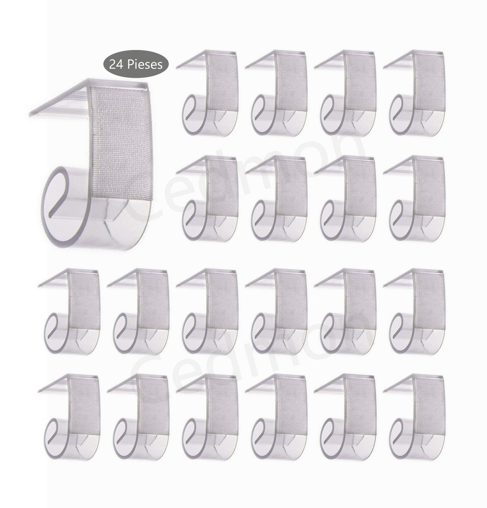 Table Skirting Clips Tablecloth Clips for Table 1″ 1/2-2 1/8″, Set of 24
