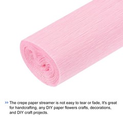 2 x Crepe Paper Roll 7.5ft Long 20 Inch Wide for Wedding Decoration Pink