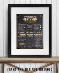 92nd Birthday Party Decorations (Ninety-two) – Remembering The Year 1931