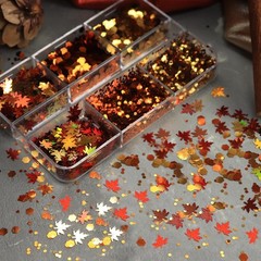 Maple Leaves Confetti,2000pcs Fall Leaves Party Table Decorations Scatter Foi…