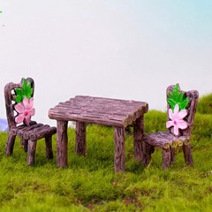 2018 Fashion New Practical Table Chair set Plant Pots Resin Garden Craft