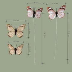 DIY Light Pink Butterfly Decorations – 12 Pack Perfect for Floral Arrangements