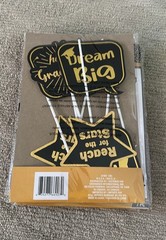 NIP Bundle of 4, Graduation Photo Props Set – Black and Gold