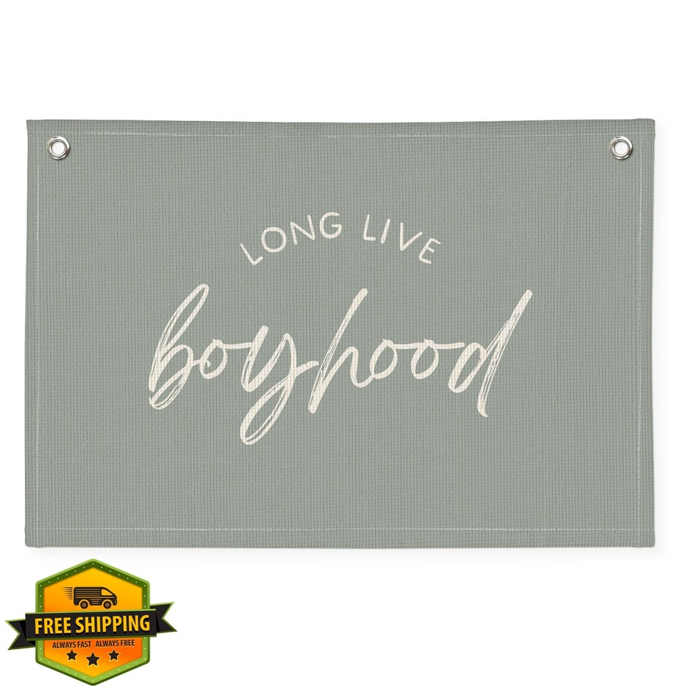 Wheatwin Long Live Boyhood Banner Blue