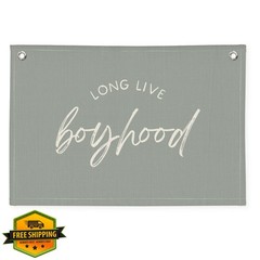 Wheatwin Long Live Boyhood Banner Blue
