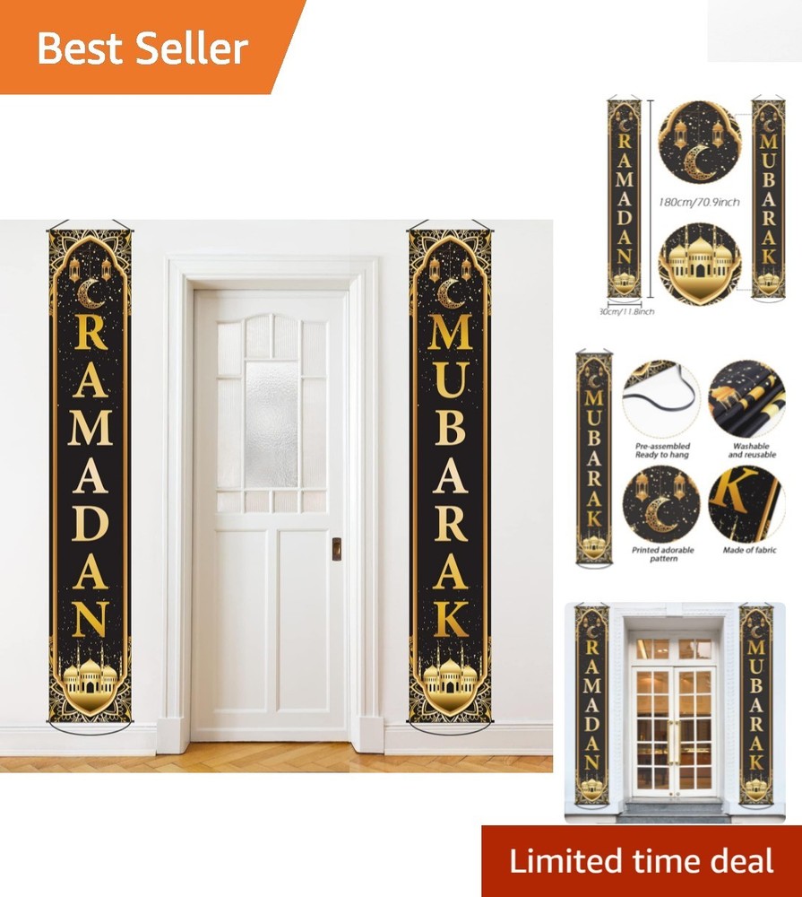 Vibrant Eid Mubarak and Ramadan Banners – Perfect for Indoor/Outdoor Festivities
