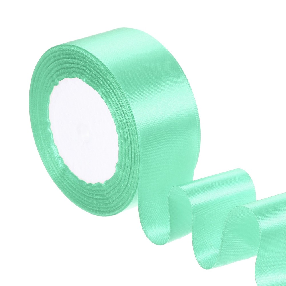 1.5 Inches x 24 Yards Satin Ribbon Roll Gift Wrapping Ribbon, Light Blue