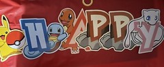 ANIME YELLOW MONSTER SQUIRREL PARTY SUPPLIES BACKDROP BANNER BALLOON CAKE TOPPER
