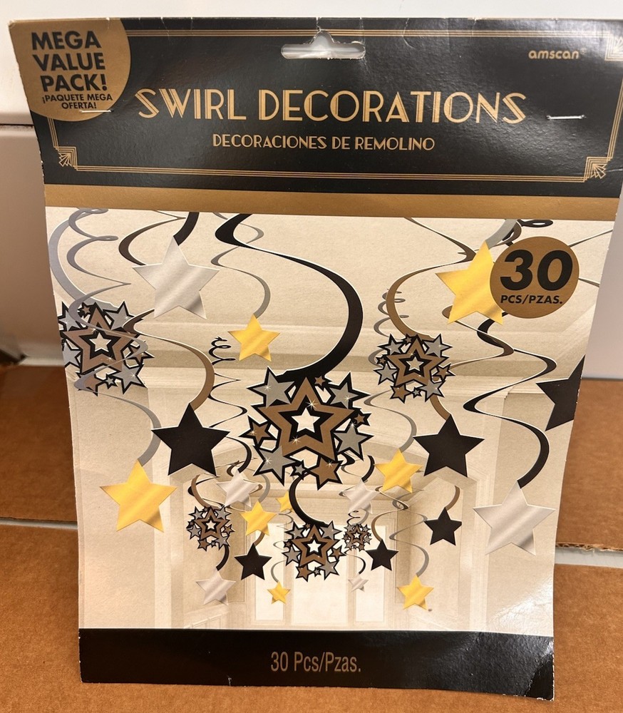 Hanging Swirl Decorations 30PC Mega Pack Any Occasion