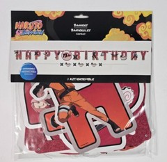 Naruto Shippuden Customizable Happy Birthday Banner