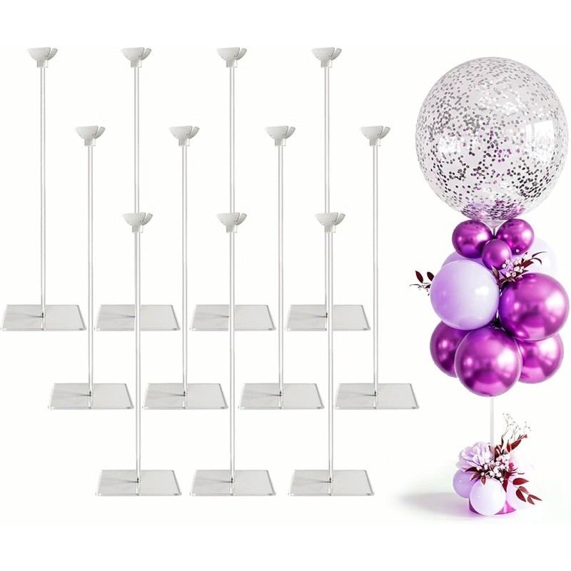 Balloon Centerpiece Stand Kit Heavy Duty Acrylic Tabletop Decor Events New