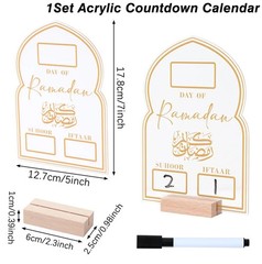 Ramadan Calendar Countdown Decorations for Home Eid Mubarak