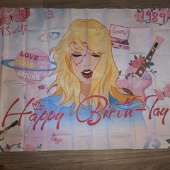 Taylor Swift Birthday Party Decor Background Banner Balloons Cake Topper Picks