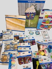 49Pc Birthday Party Supplies Bundle Balloons Decor Favors Table Covers