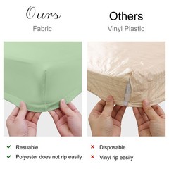 homing 4 Packs 8 Foot Rectangle Easter Table Cloth, Waterproof Polyester Elastic