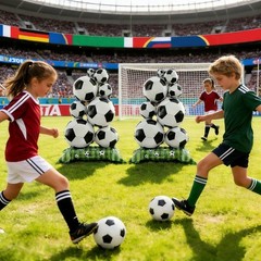 3Pcs Soccer Balloons Party, Large Standing Soccer and Gold Champion Trophy Fo…