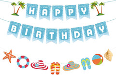 Dragonfly Happy Birthday Banner Iridescent Insect Sign Hanging Paper Birthday Pa