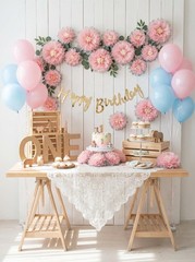 Paper Flower Decorations for Wall Backdrop Girld Nursery Wall Decor Wedding Brid