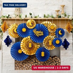 Epakh 29 Pcs Eid al Adha Decorations for Home Eid al Adha Hanging Paper Lantern