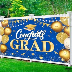 XtraLarge Congrats Grad Banner – 72×44 Inch, Congratulations Banner | Graduat…