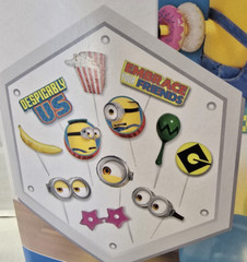 Despicable Me 4 Birthday Party Supplies Backdrop+Centerpiece+Balloons+Loot bags