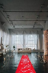Red Carpet Runner for Party, 2x15ft ,70GSM ,Hollywood Red Carpet Roll Out for