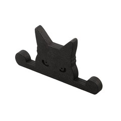 Wooden Black Cat Garden Decoration Perfect for Courtyard and Outdoor Spaces