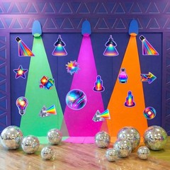 60 Pcs VBS 2026 Cutout Bulk Illumination Decoration Set with Adhesive Dots Co…