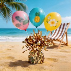 Laser Balloon Weights (6pcs) – High Shine Balloon Accessories for Parties, We…