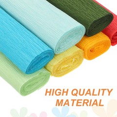 Crepe Paper Roll 2 Pack 7.9ft x 20 Inch White for Streamers Party Decor