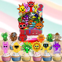 SPRUNKI TOY Tableware party supplies decoration balloons birthday centerpiece