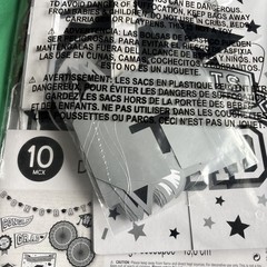 Silver/Blk Congrats Grad 10 Pc Room Decorating Kit School Spirit Graduation New
