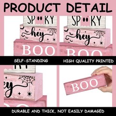 Lineshading 4 Pcs Pink Halloween Decor Ghost Table Decorations Halloween Tie…