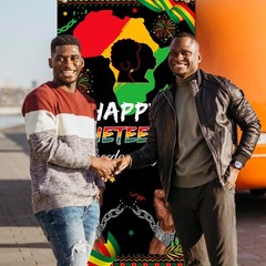 Juneteenth Decorations Happy Juneteenth Door Cover June 19th Freedom Day Banner