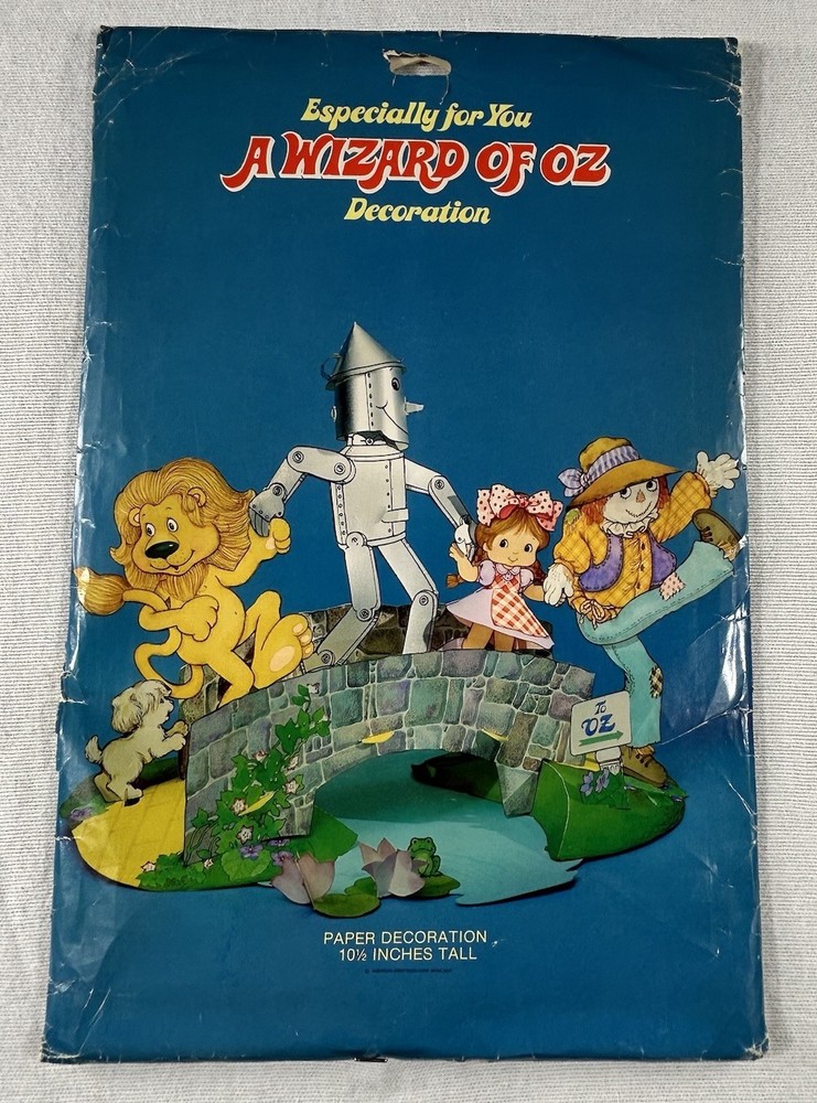 Vintage 1970’s “Wizard Of Oz” Stand-up Centerpiece Table Decoration. Unopened