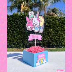 Hello Kitty centerpieces, HK and friends, Hello kitty birthday party supplies