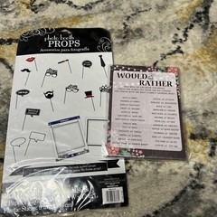 New in the package wedding game would you rather and photo props