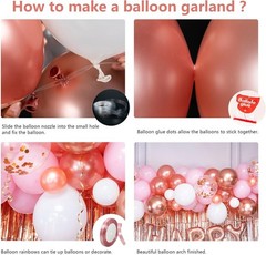 Juego De Rose Gold Decoracion De Cumpleaños Globos Fondos Para Mujer En Oferta