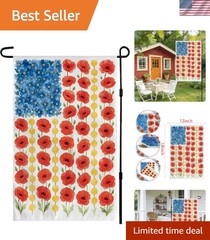 Durable Patriotic Garden Flag – 12×18 Inch Double-Sided for 4th of July
