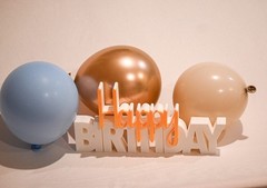 Happy Birthday Sign Party Table Decor Cake Table Centerpiece Gift