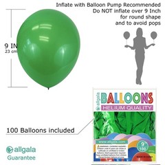 100 Count 9 Inch Helium Grade Premium Latex Balloons for Birthday Feliz Cumpl…